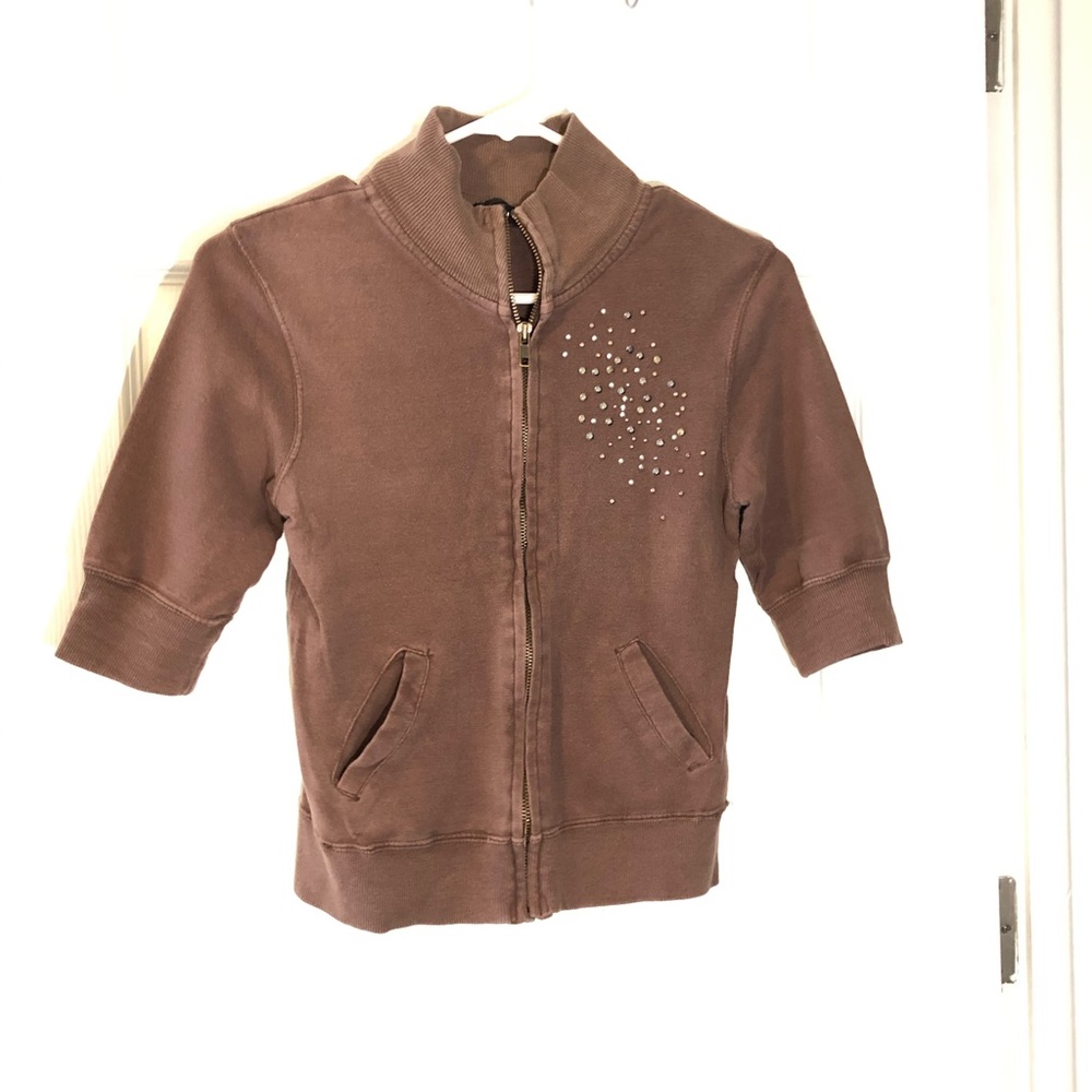 Brown cardigan with detail-size XSJ
